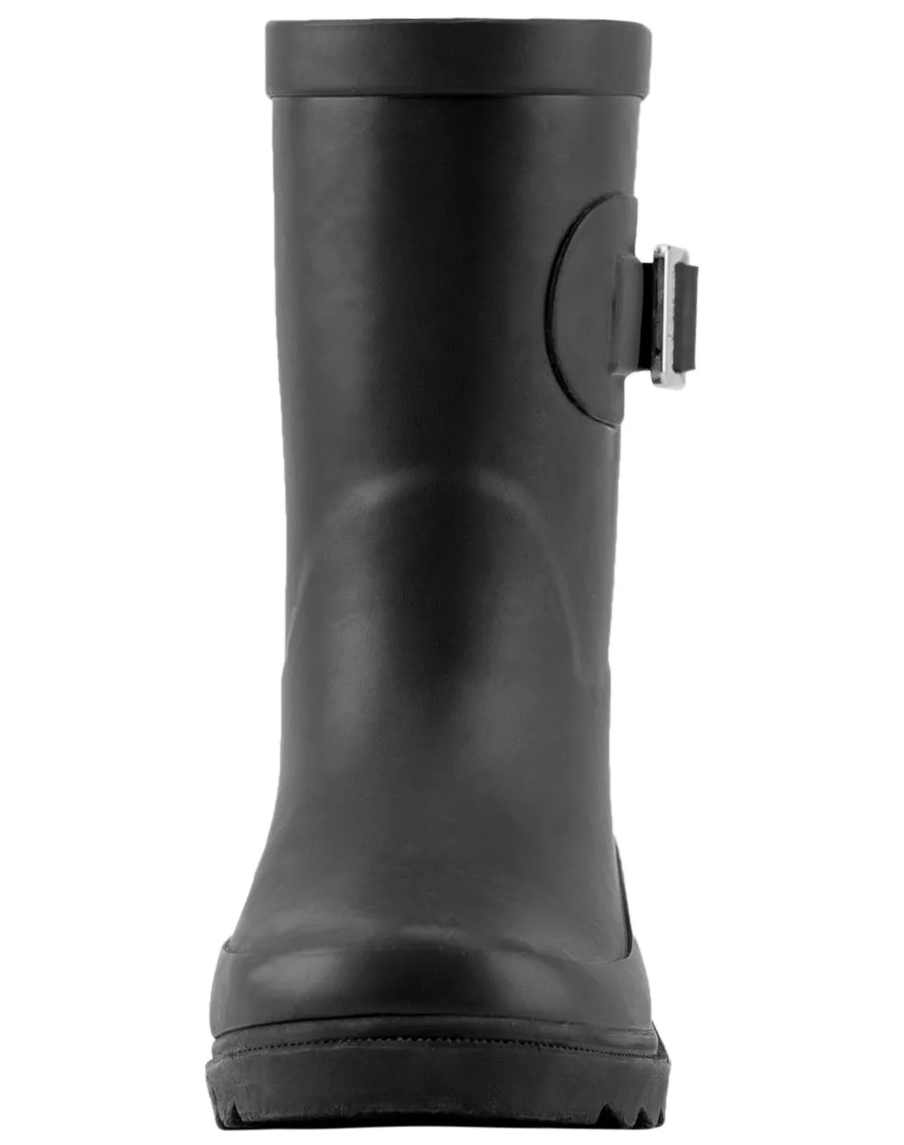 KID’S BUCKLE RUBBER RAIN BOOTS MIDNIGHT BLACK