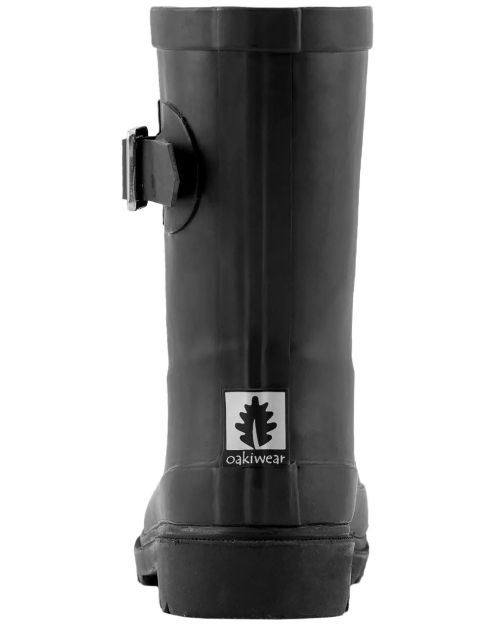 KID’S BUCKLE RUBBER RAIN BOOTS MIDNIGHT BLACK