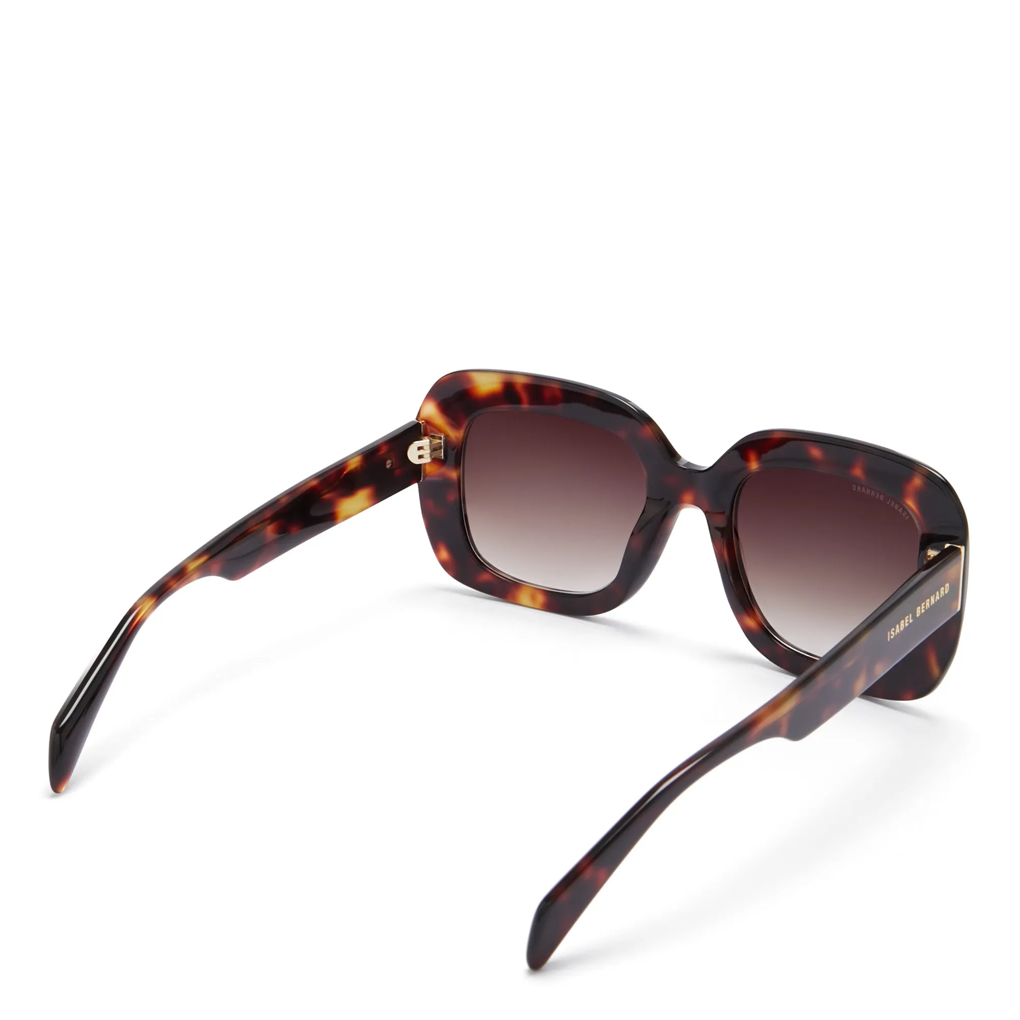 La Villette Rive brown tortoise square sunglasses with brown lenses