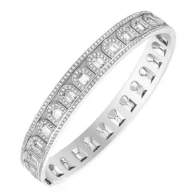 L'Arc Deco Bangle in Platinum with DAVIDOR Arch Cut Diamonds and Brilliant Diamonds