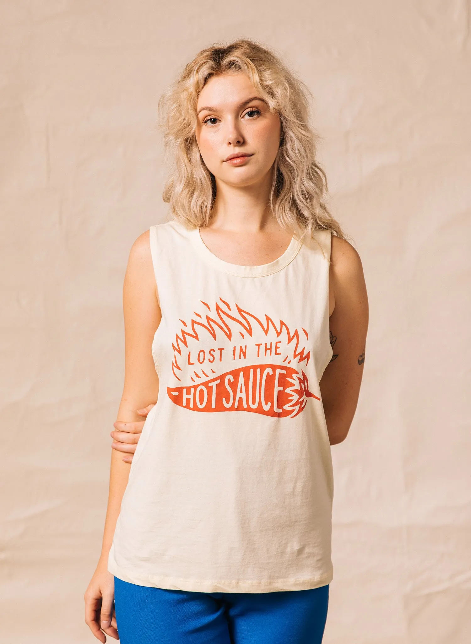 Lost in the Hot Sauce Muscle Tee