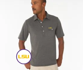 LSU - Coach's Performance Players Shirt - LSU - Heather Gray