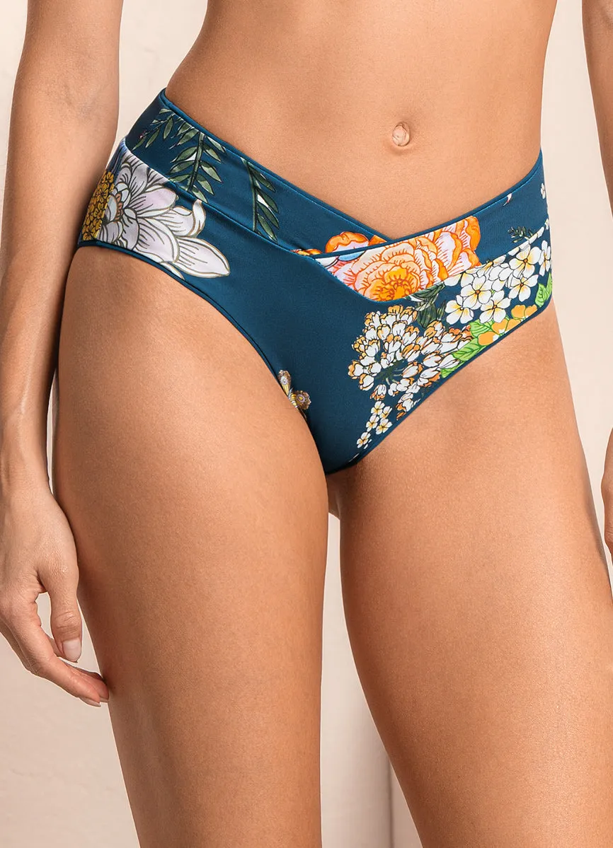 Maaji Bluejay Jannine Mid Rise Bikini Bottom