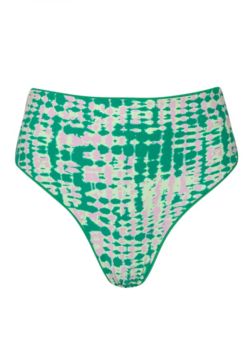 Maaji Enchanting Emerald Suzy Q High Rise Classic Bikini Bottom