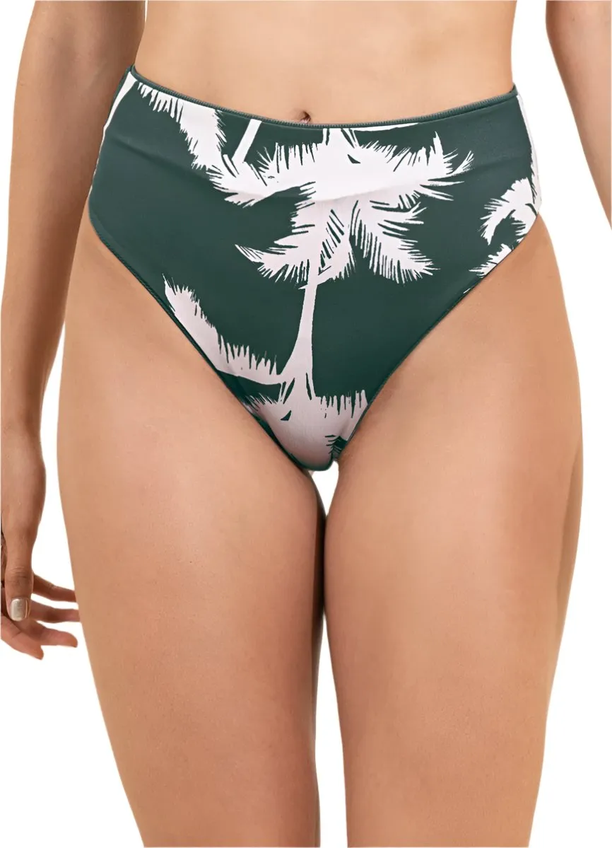 Maaji Eucaliyptus Green Suzy Q High Rise/High Leg Bikini Bottom