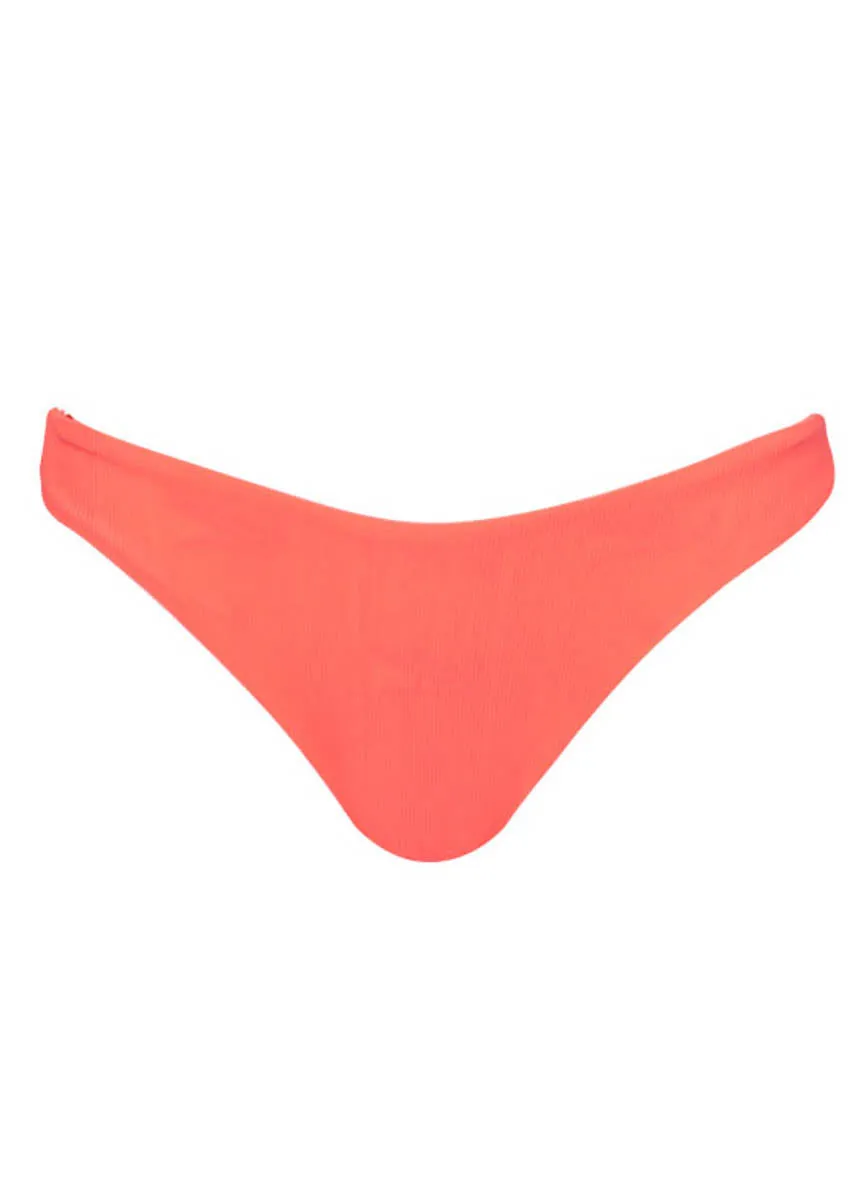 Maaji Fire Coral Sublimity Regular Rise Classic Bikini Bottom