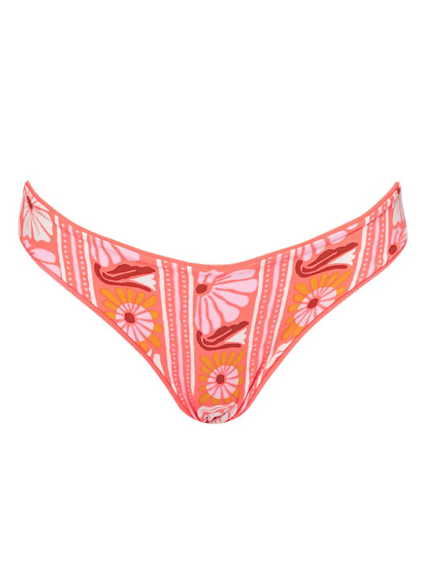 Maaji Fire Coral Sublimity Regular Rise Classic Bikini Bottom