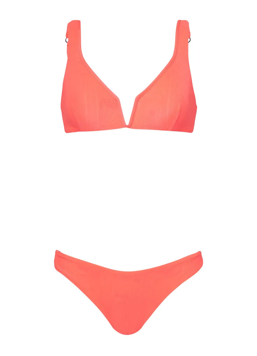 Maaji Fire Coral Sublimity Regular Rise Classic Bikini Bottom