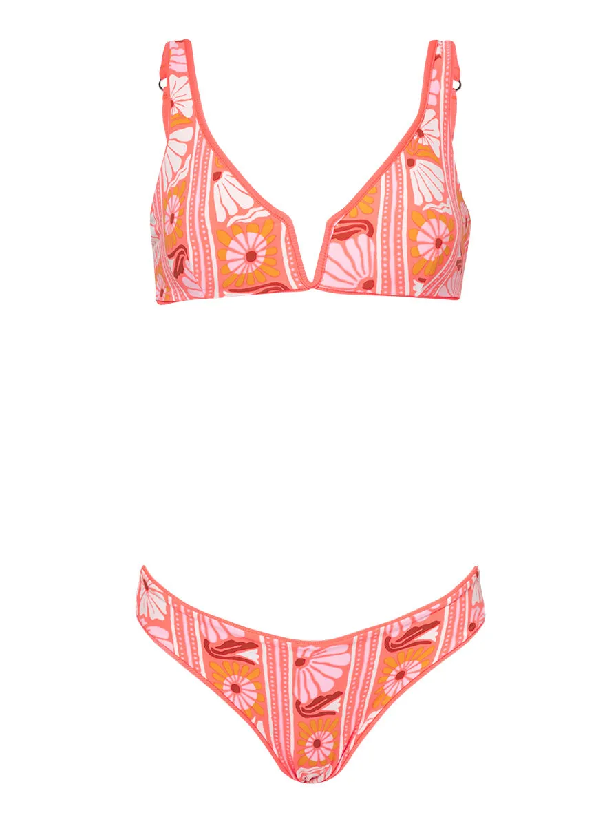 Maaji Fire Coral Sublimity Regular Rise Classic Bikini Bottom