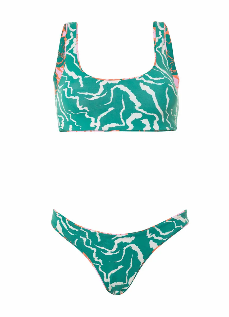 Maaji Floral Stamp Sublimity Classic Bikini Bottom