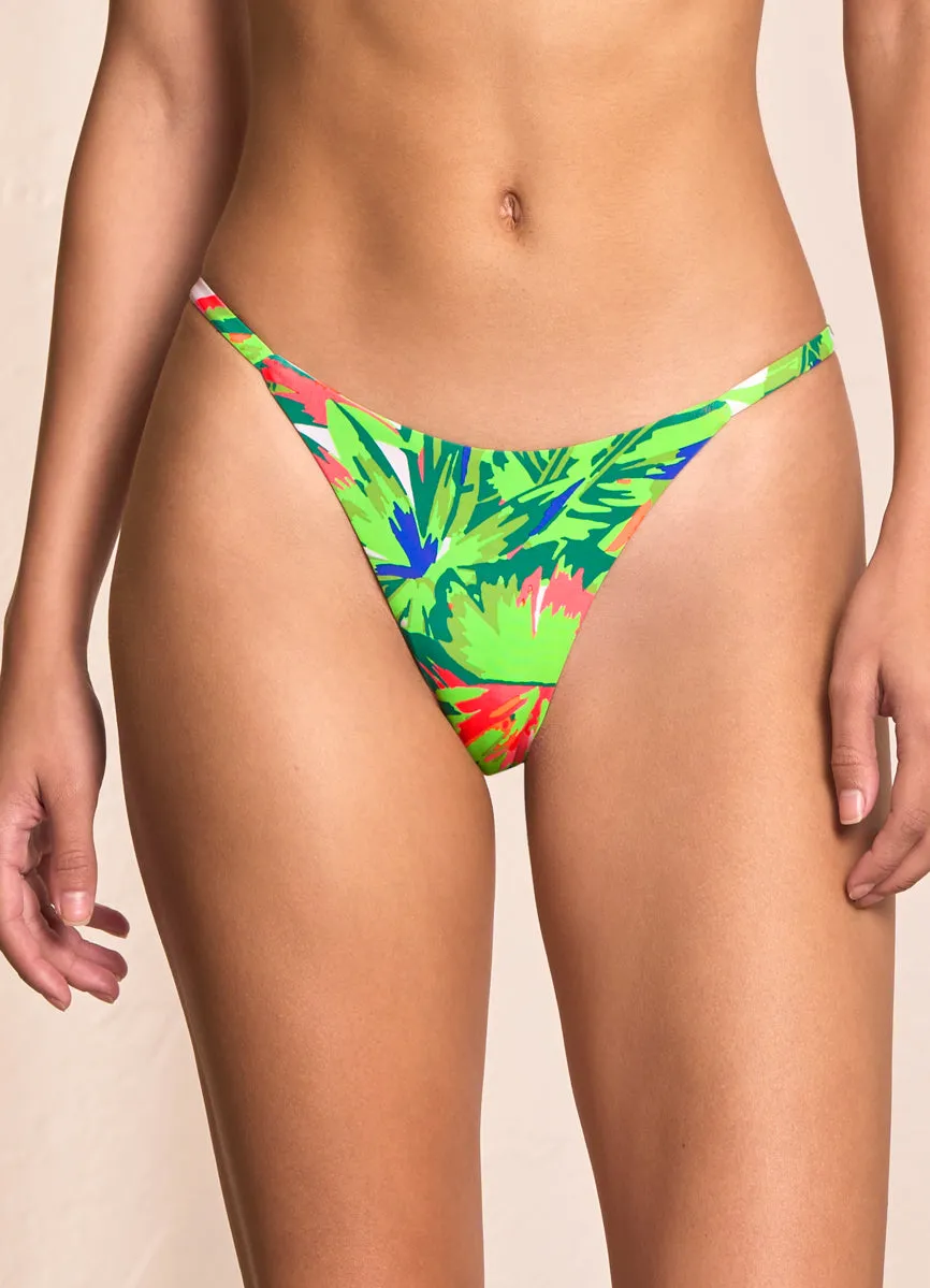 Maaji Greenleaf Micro Midi Single Strap Bikini Bottom