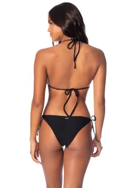 Maaji Jade Black Sunning Low Rise Tie Side Bikini Bottom