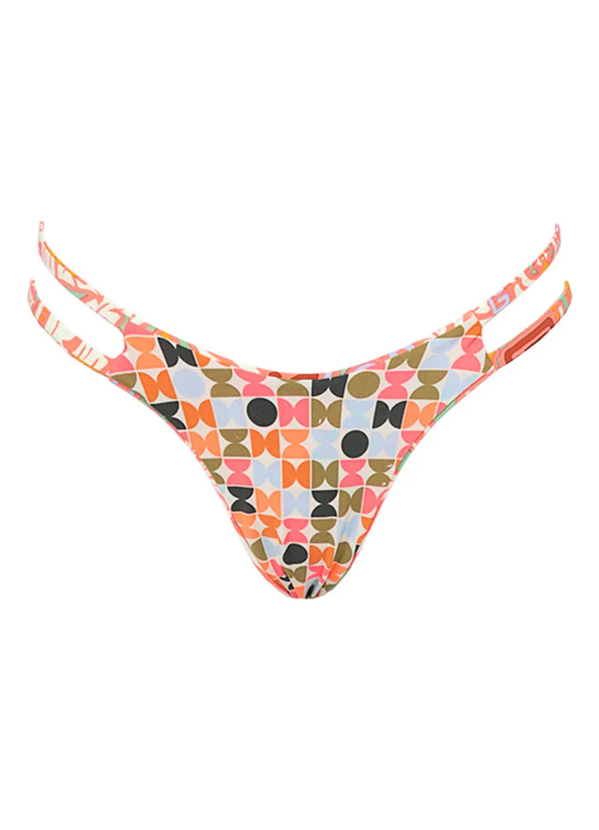 Maaji Kaleidoscope Splenia Regular Rise Thin Side Bikini Bottom