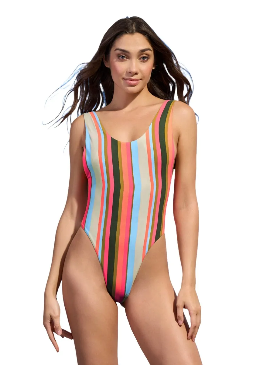 Maaji Multistripe Claire Classic One Piece