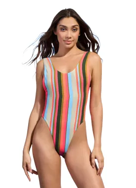 Maaji Multistripe Claire Classic One Piece