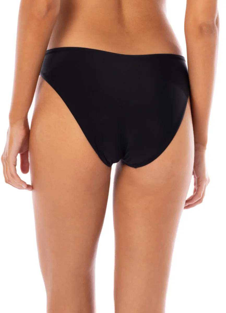 Maaji Noir Black Sublimity Regular Rise Classic Bikini Bottom