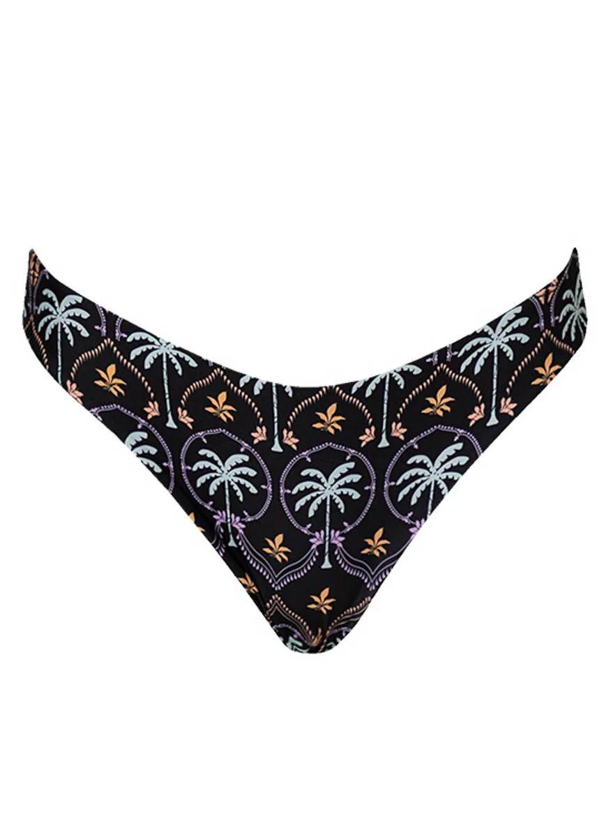 Maaji Noir Black Sublimity Regular Rise Classic Bikini Bottom