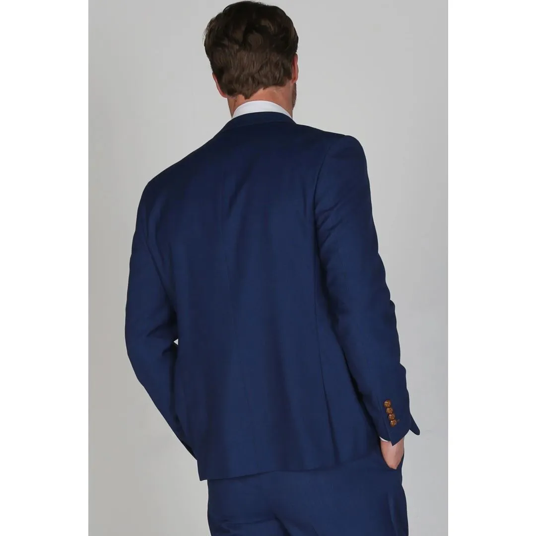 Mayfair- Men's Plain Blue Blazer Weddings & Prom