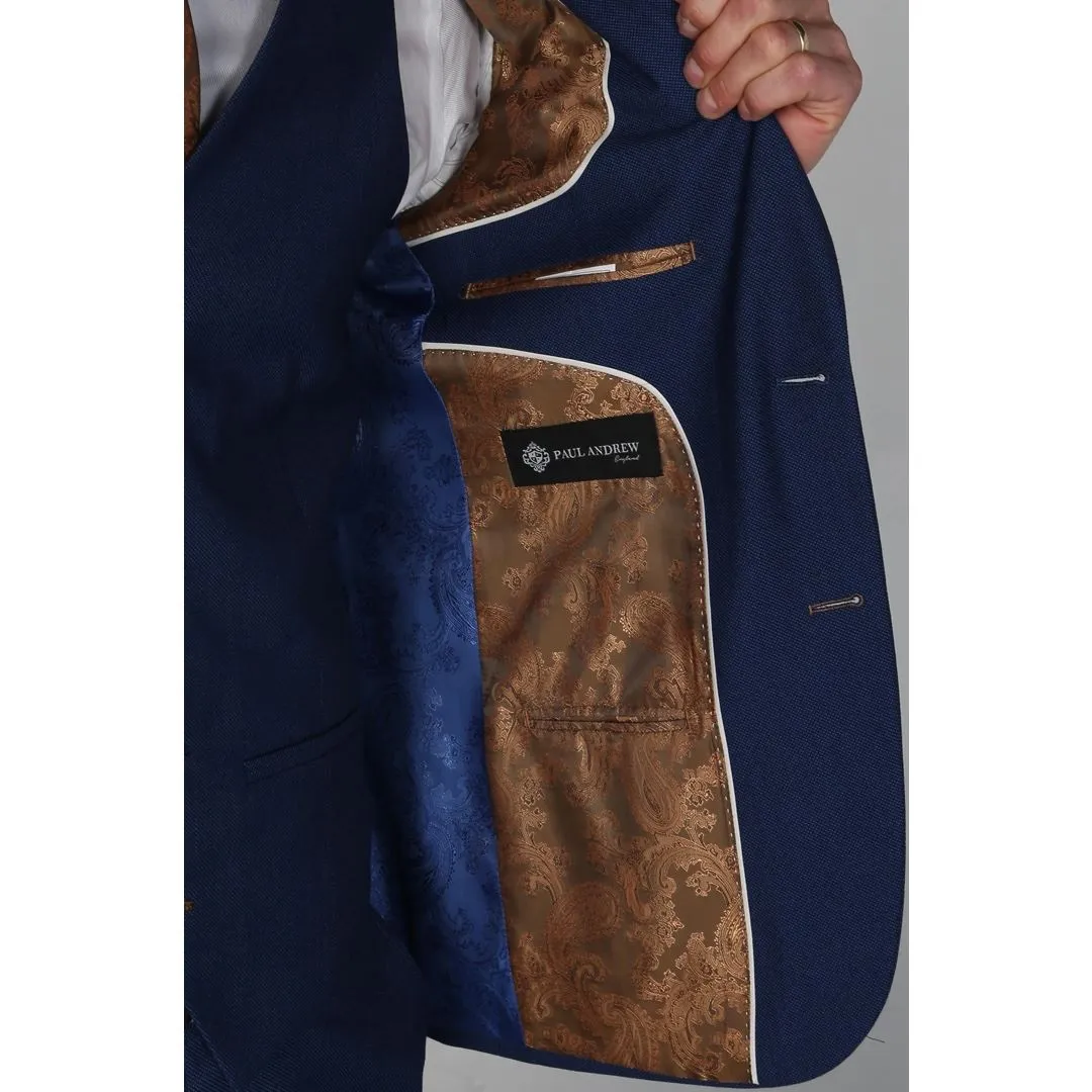 Mayfair- Men's Plain Blue Blazer Weddings & Prom