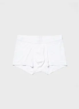 Men's Sea Island Cotton Trunks in White