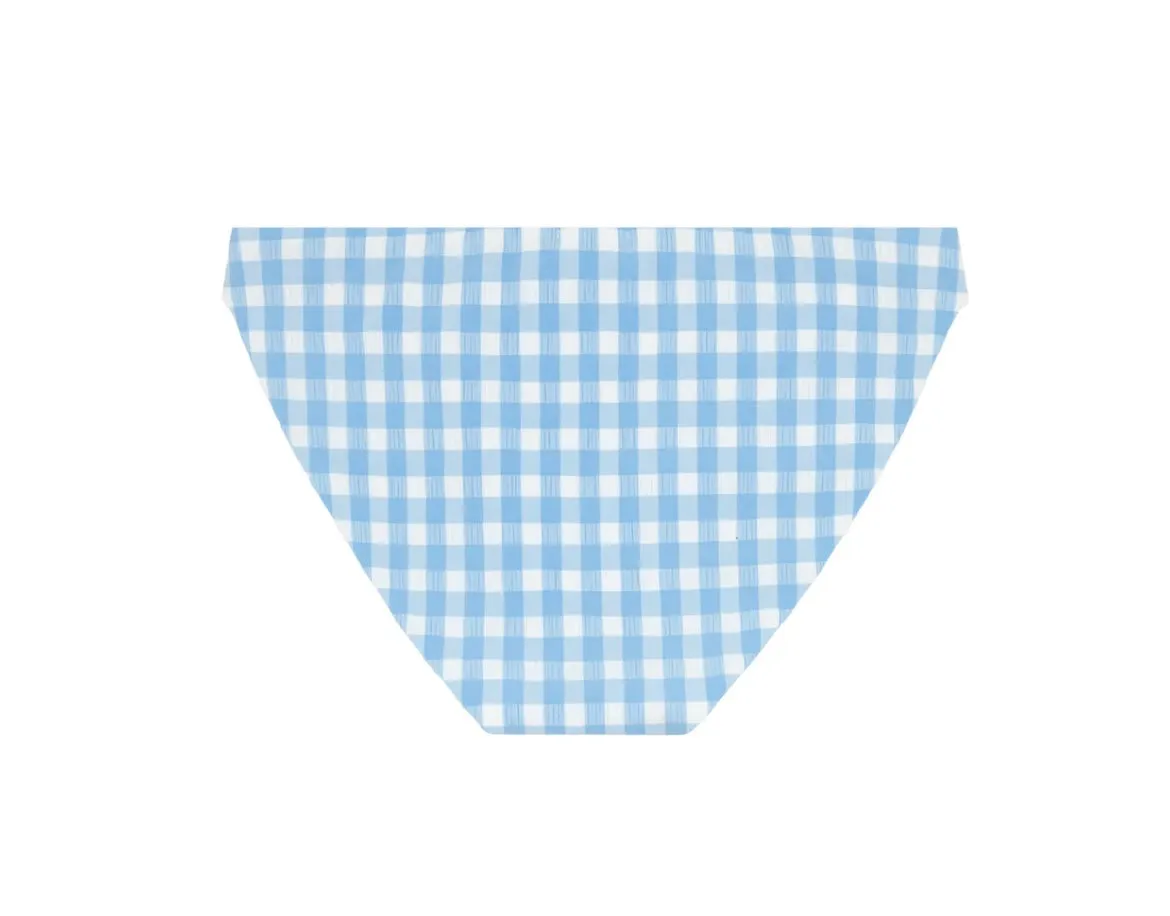 MINNOW~ 2 pc crinkle gingham bikini