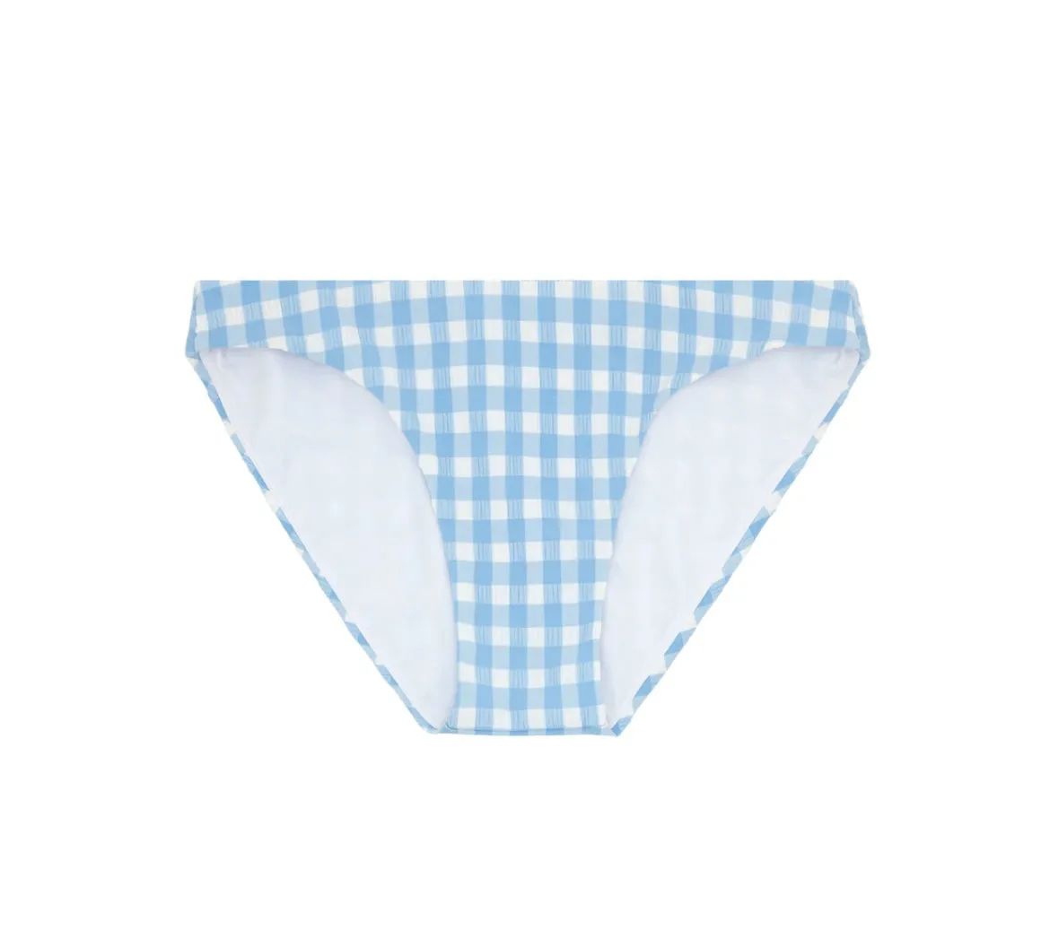 MINNOW~ 2 pc crinkle gingham bikini