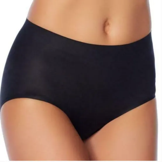 Nearly Nude High-Cut Thinvincible Brief, Black, Size 2X