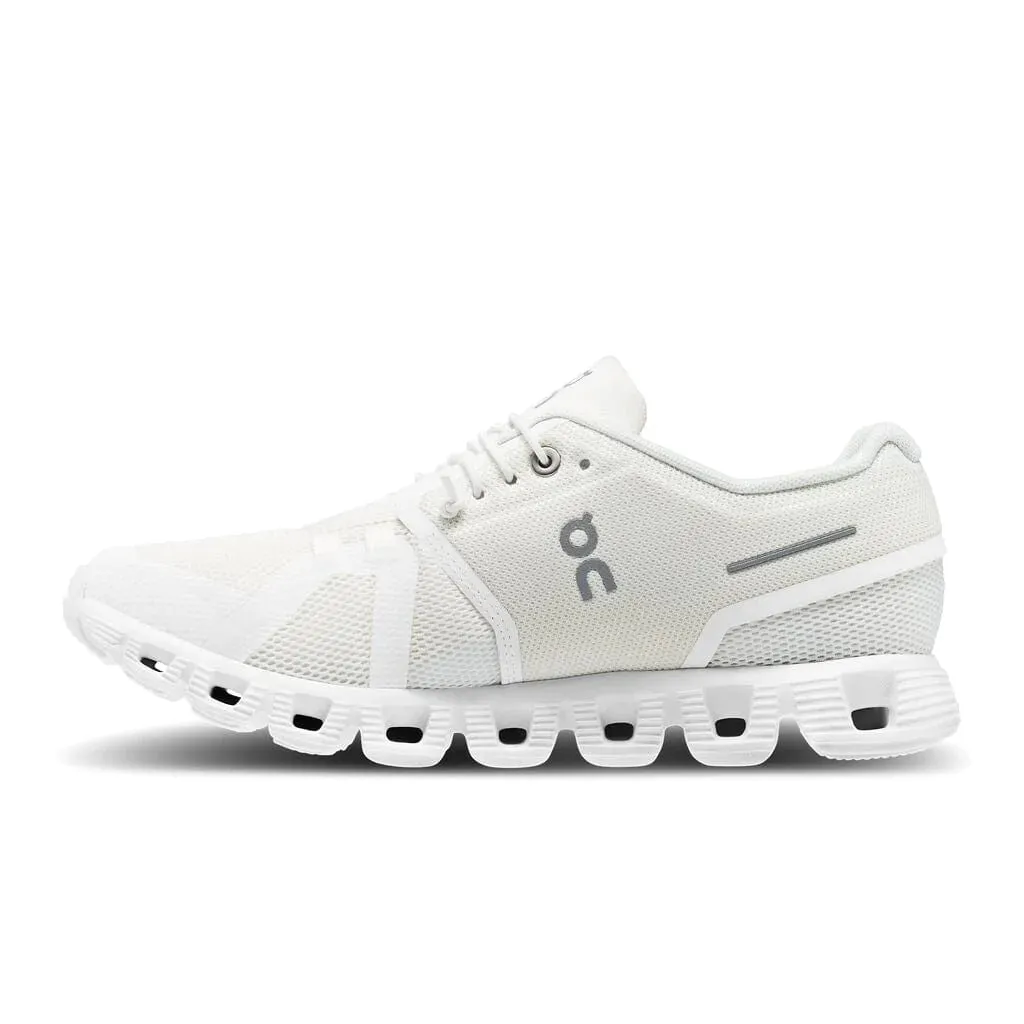 On Running Cloud 5 (Womens) - Undyed-White/White