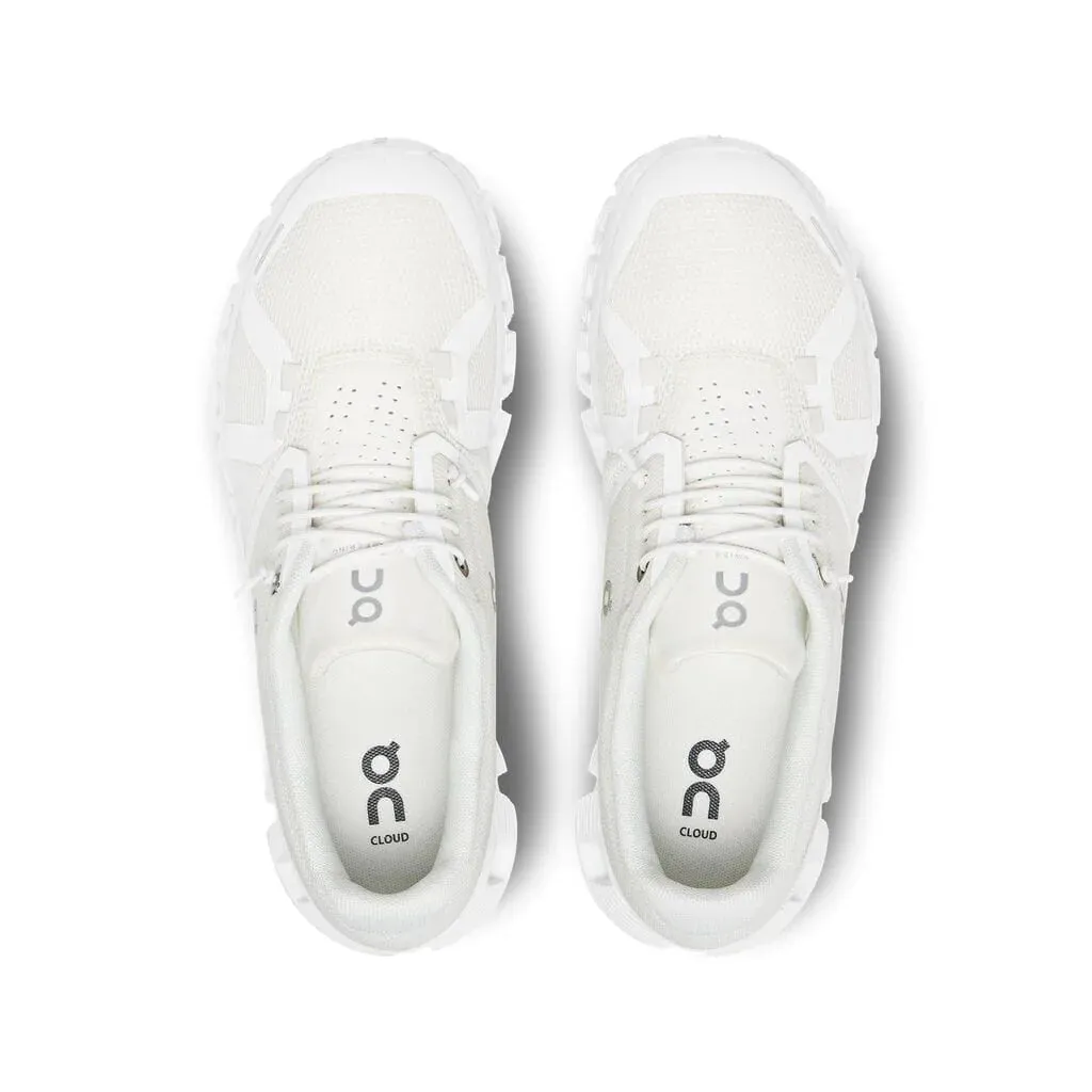 On Running Cloud 5 (Womens) - Undyed-White/White