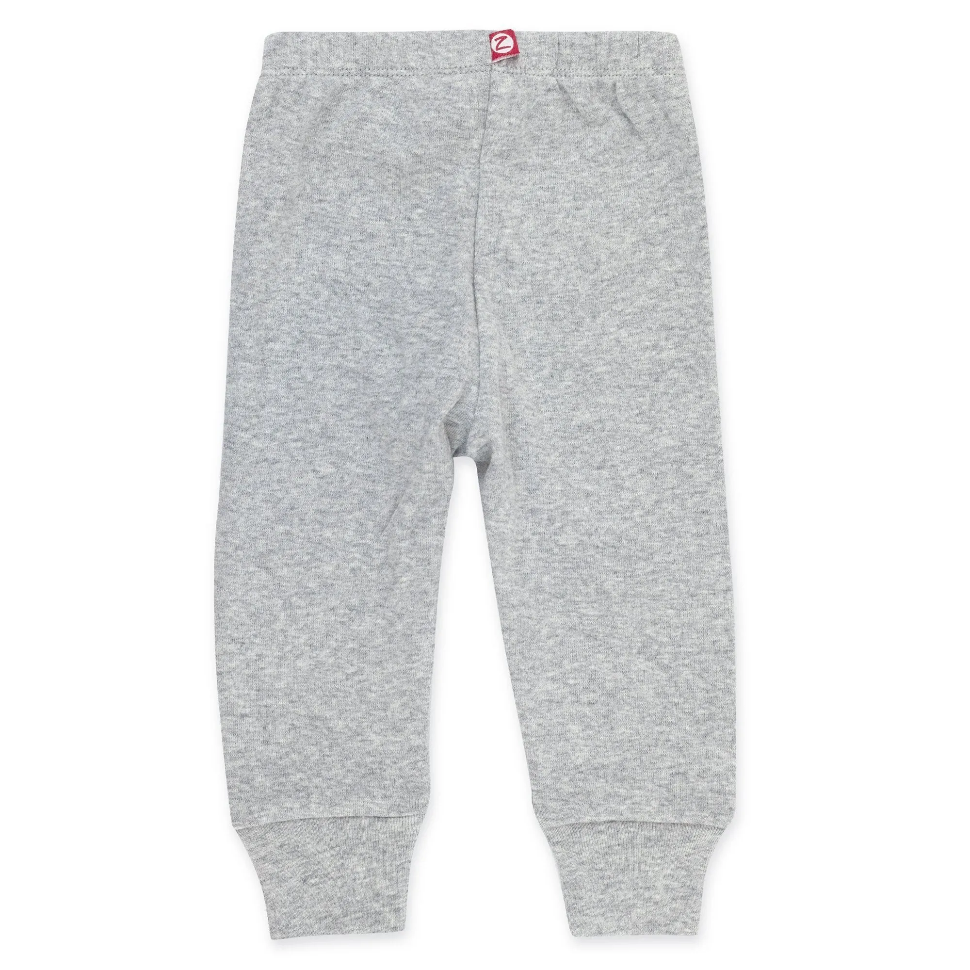 Organic Cotton Rib Jogger Pant - Heather Gray