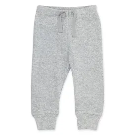 Organic Cotton Rib Jogger Pant - Heather Gray