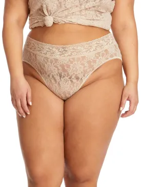 Plus Size Signature Lace French Brief Chai