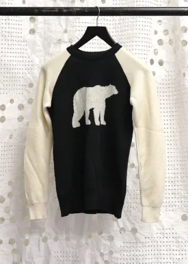 Polar Bear Jumper Dress Black