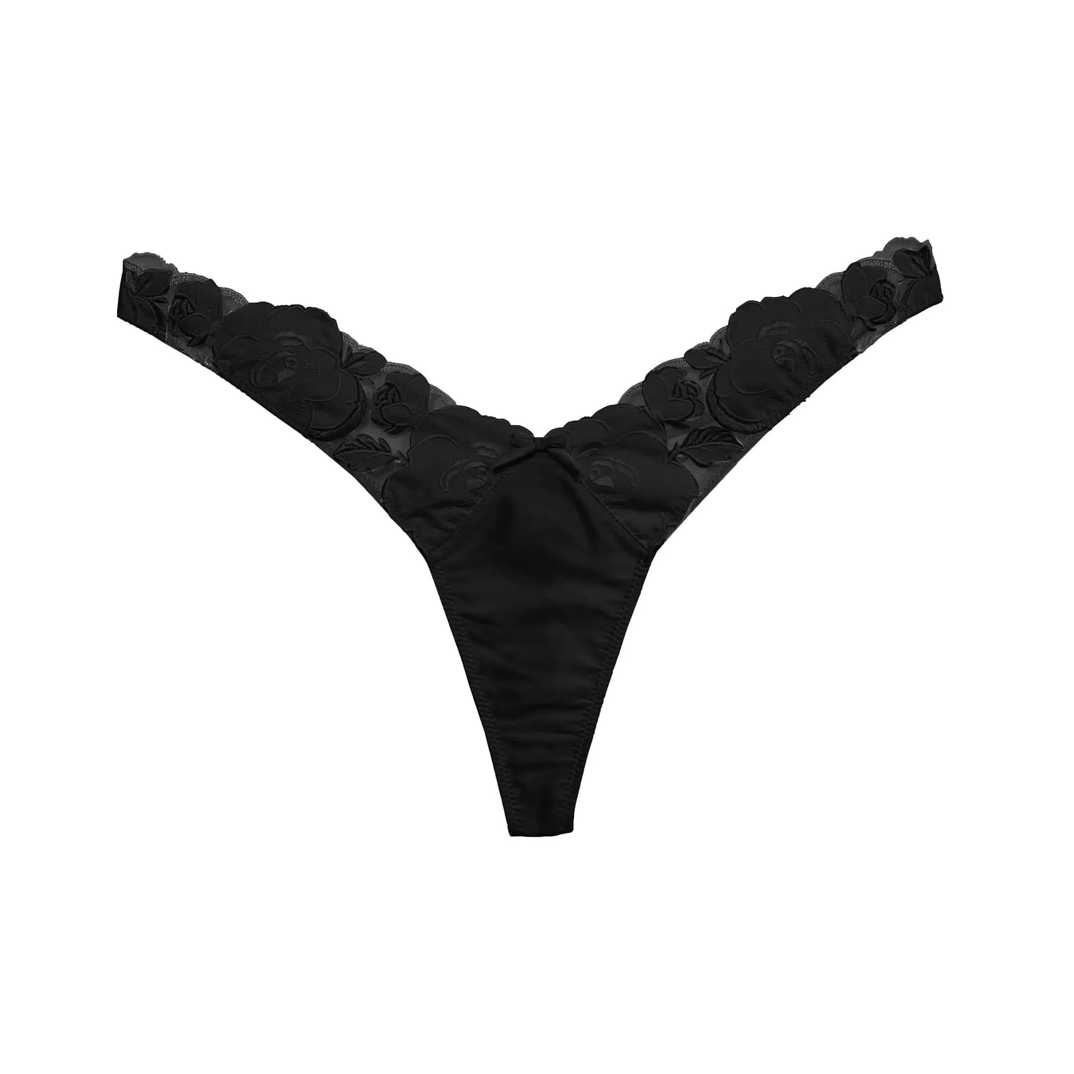 Rose Logo High Leg Thong