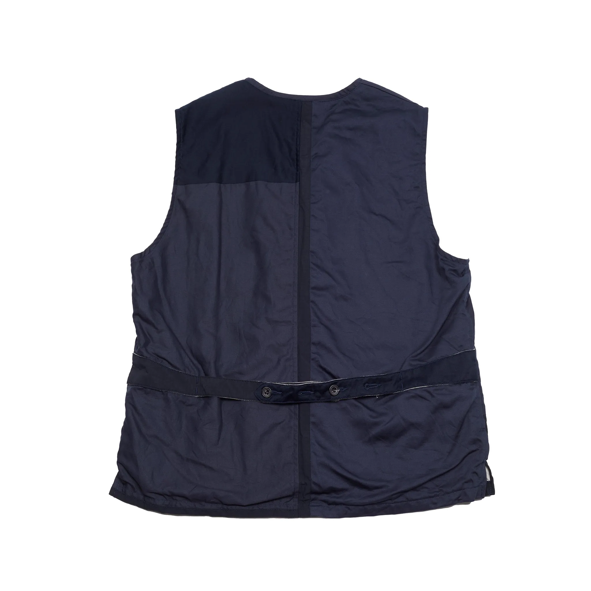 Sage De Cret Patchwork Vest in Navy