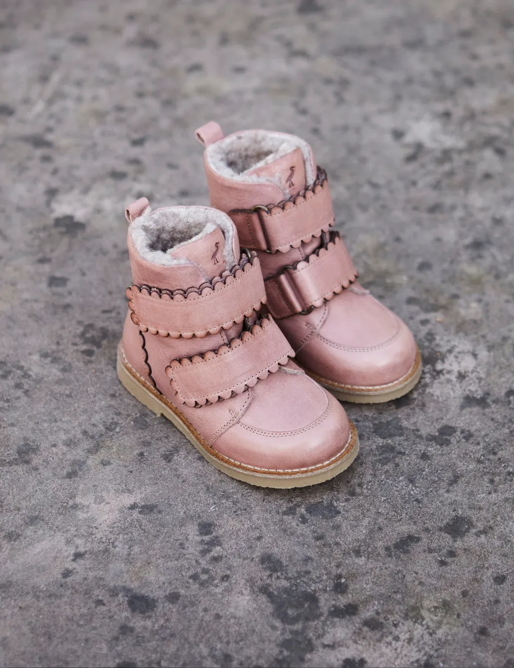 Scallop Winter Boot - Old rose