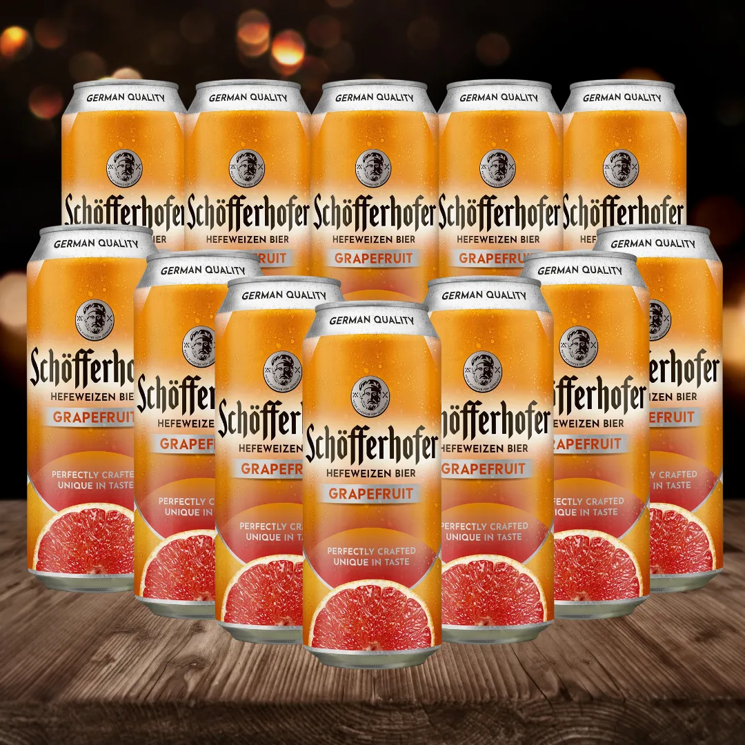 Schöfferhofer Grapefruit German Low Alcohol Beer - 2.5% ABV (12 Pack)