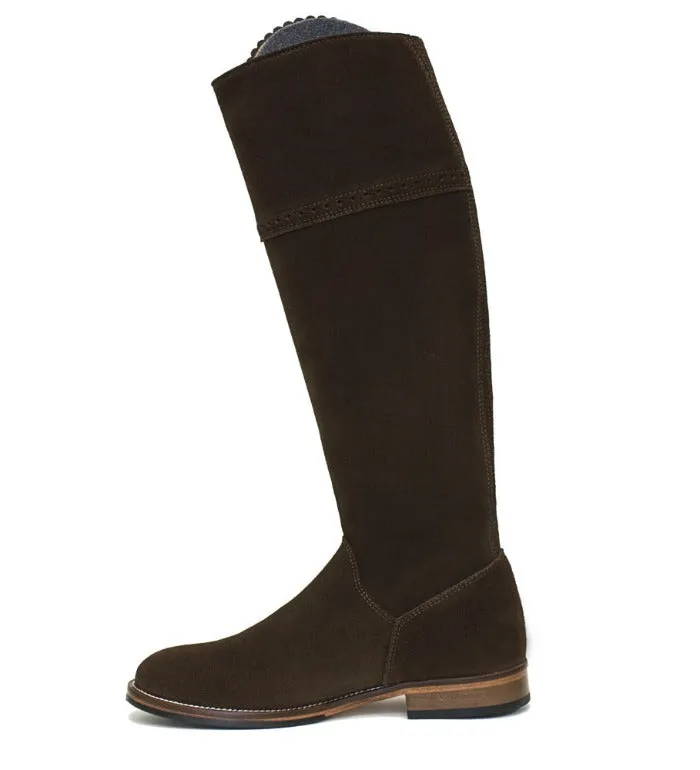 Sovereign Suede Boots with Tassel - Brown