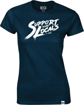 Support Your Locals Logo women's t-shirt - Navy