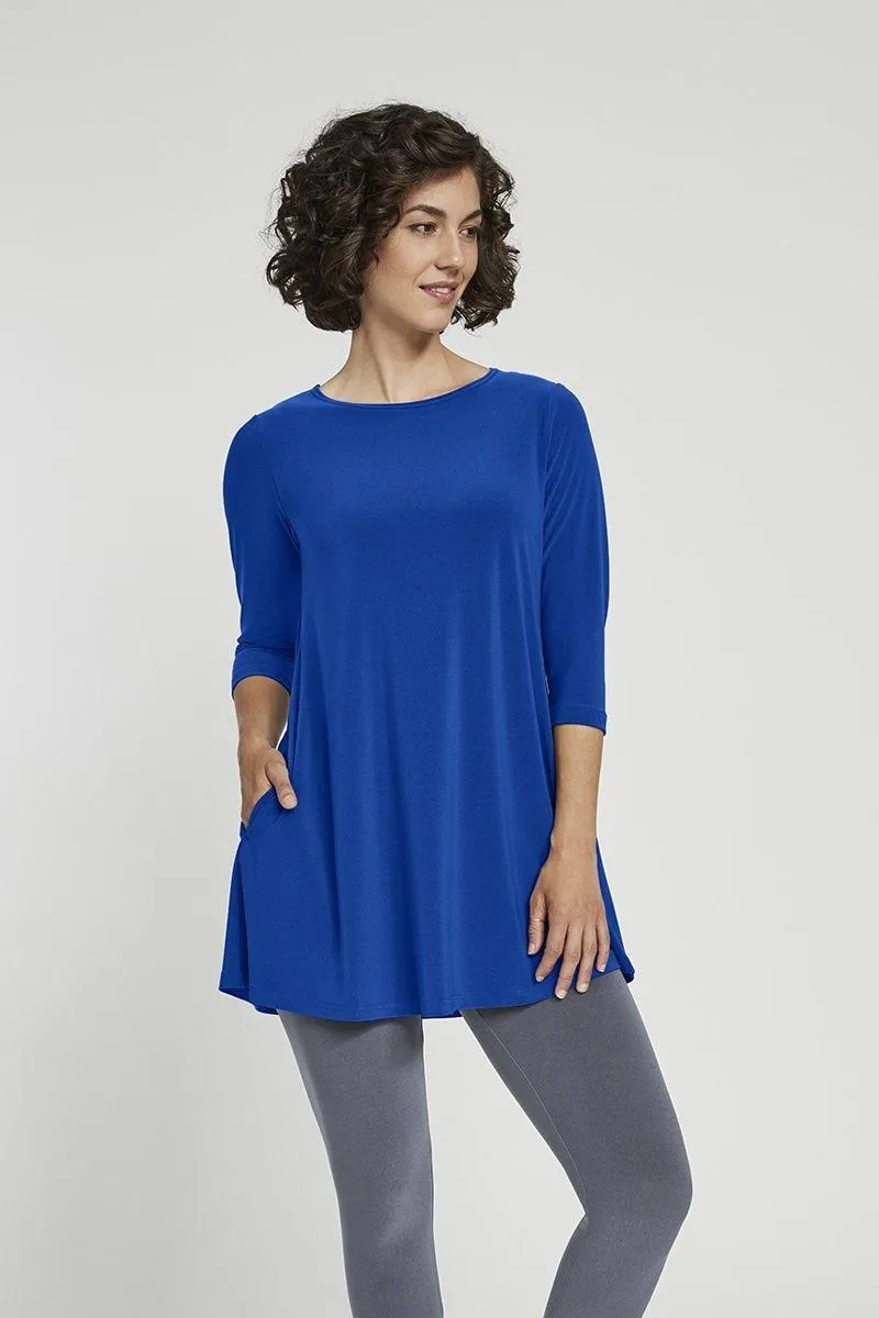 Sympli 3/4 Sleeve Trapeze Tunic - Style 23155-2