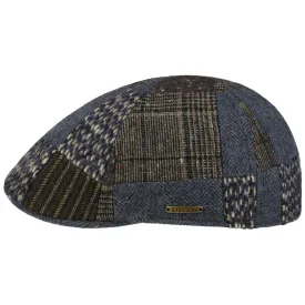 Texas Wool Mix Patchwork Flat Cap by Stetson