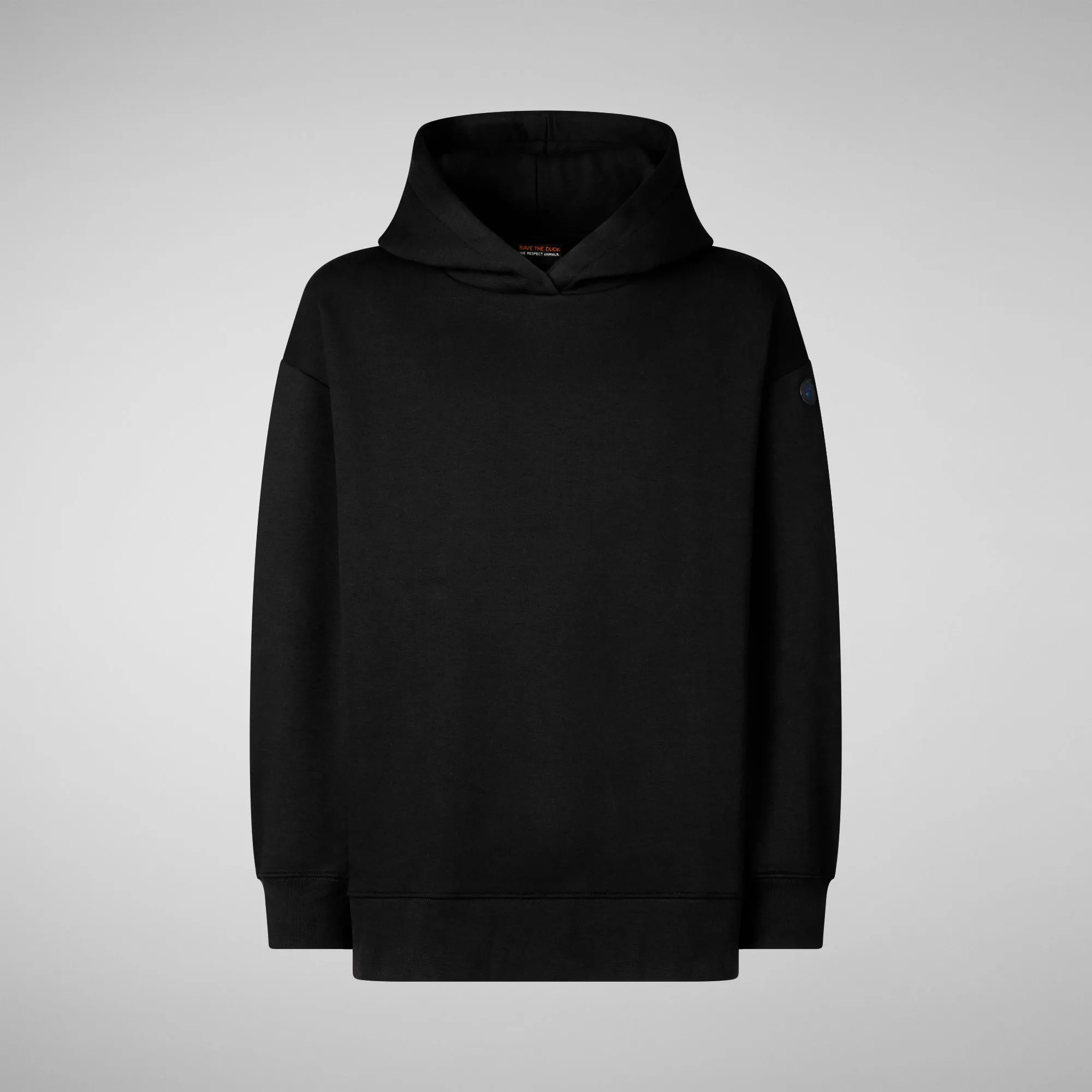 Unisex hooded fleece Itea in black