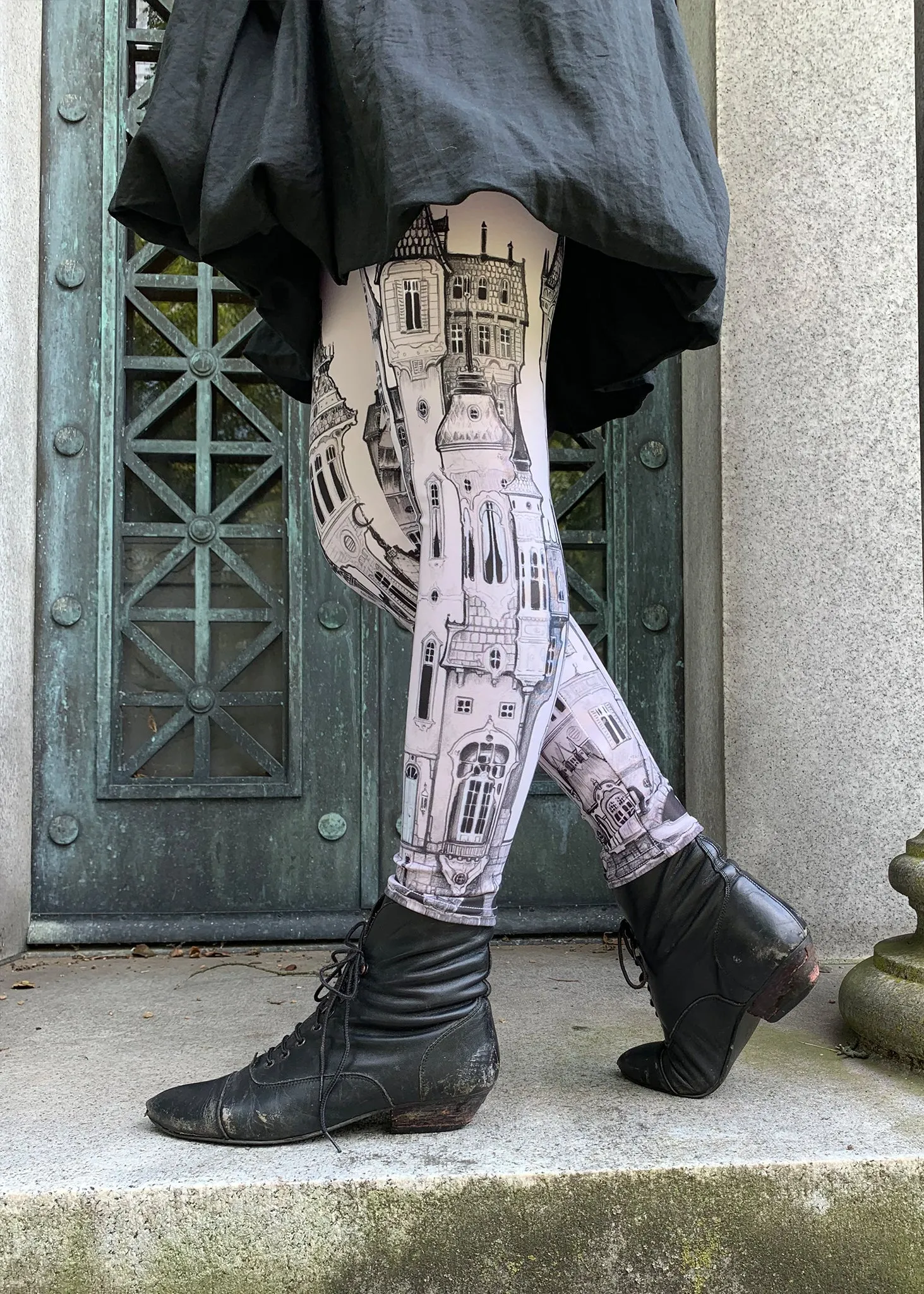 Victorian City Leggings  by fox savant