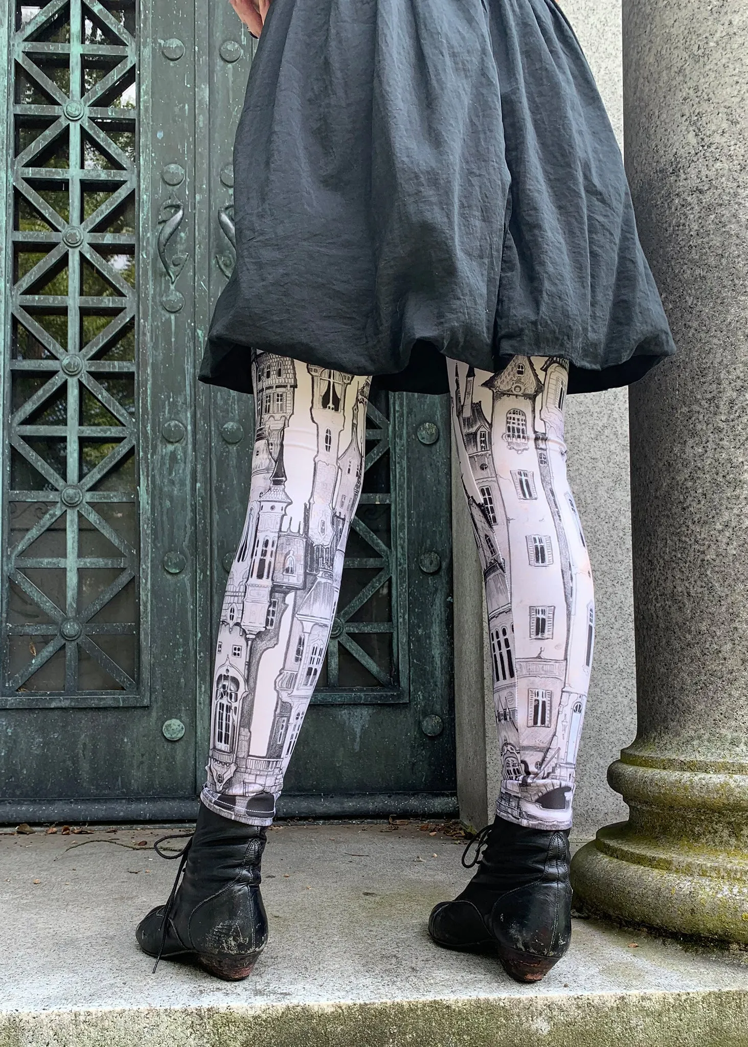 Victorian City Leggings  by fox savant