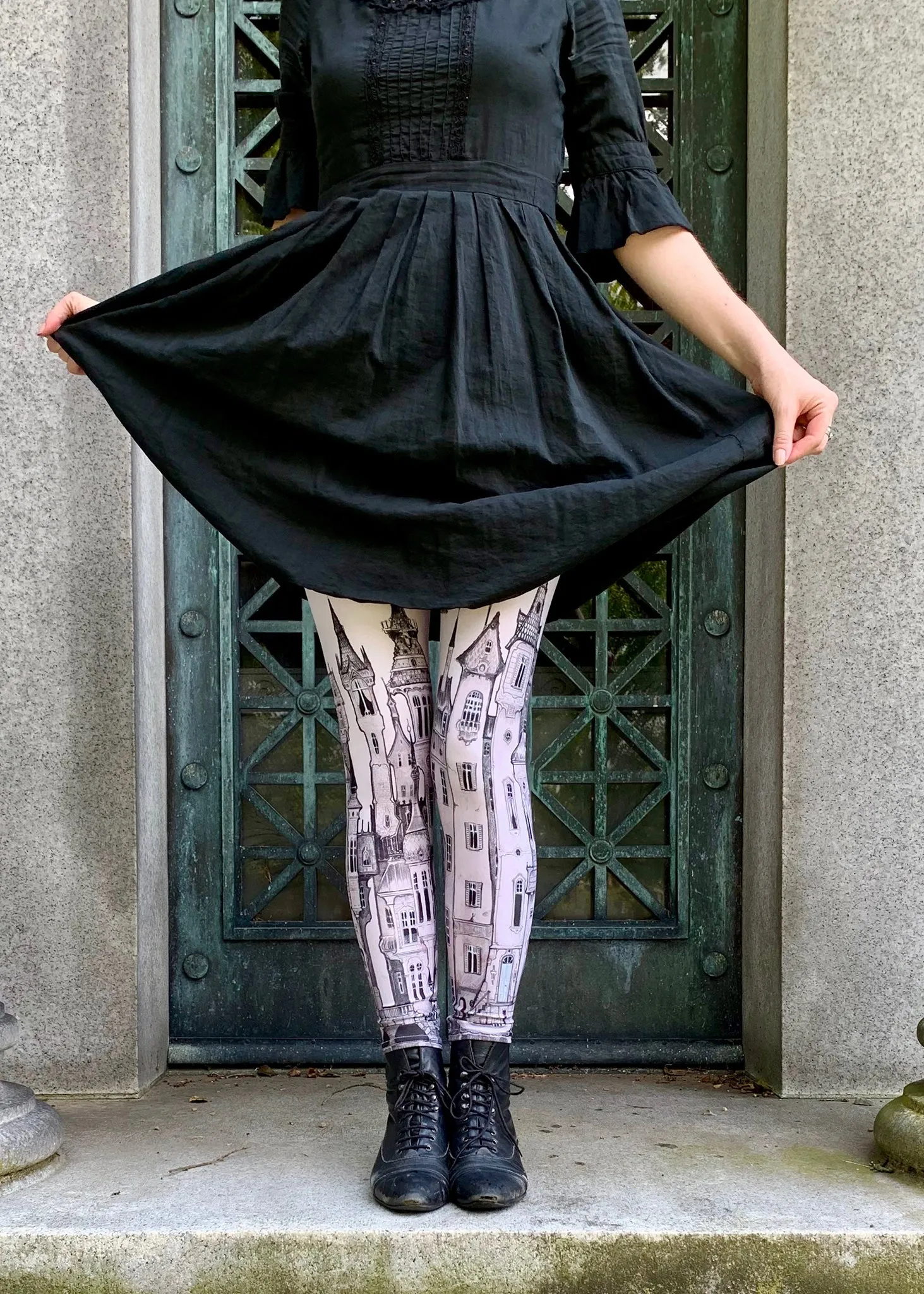 Victorian City Leggings  by fox savant