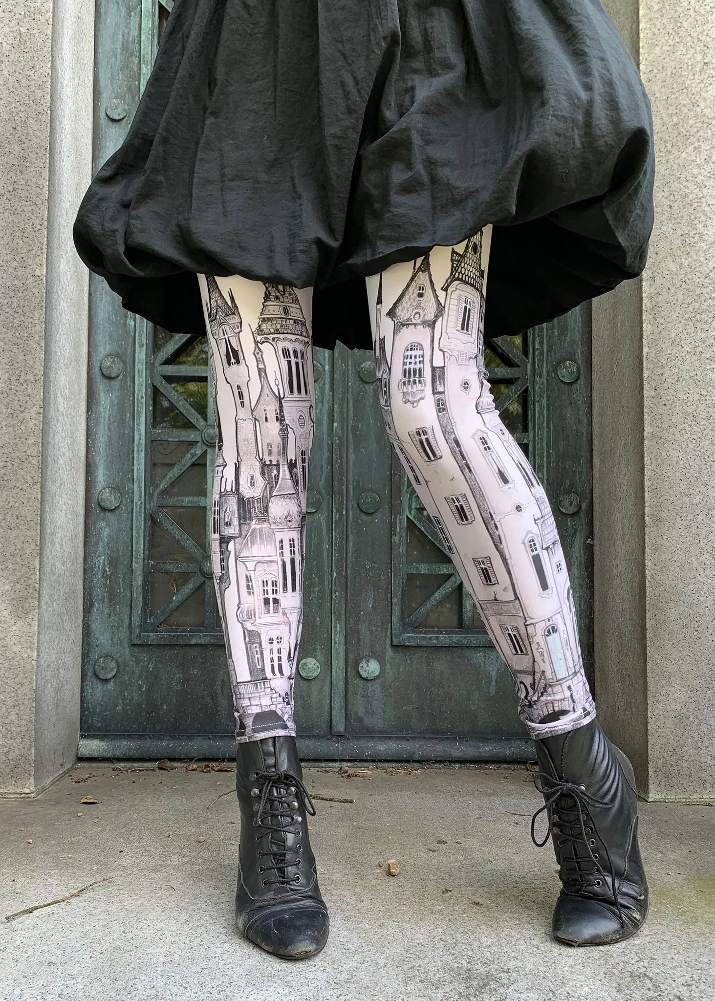 Victorian City Leggings  by fox savant