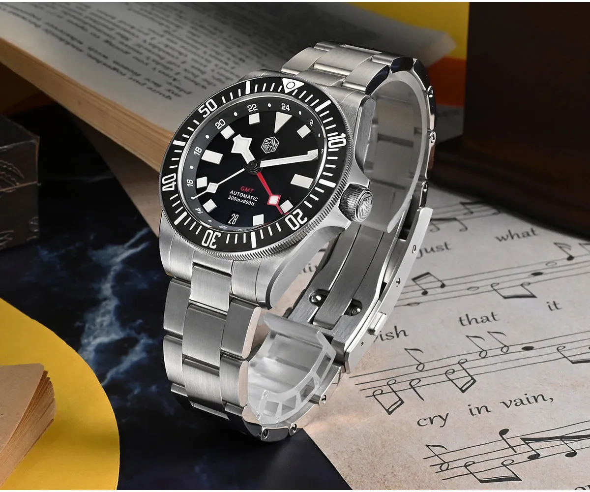 Watchdives x San Martin 39mm NH34 GMT Dive Watch SN0121B