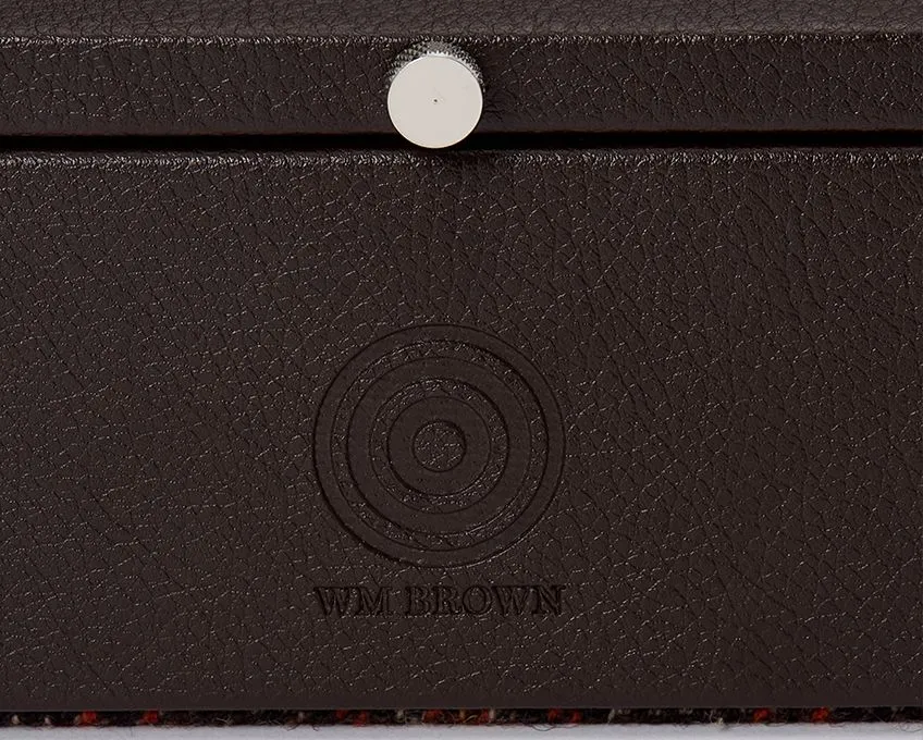 WM Brown 5 Peice Watch Box Brown