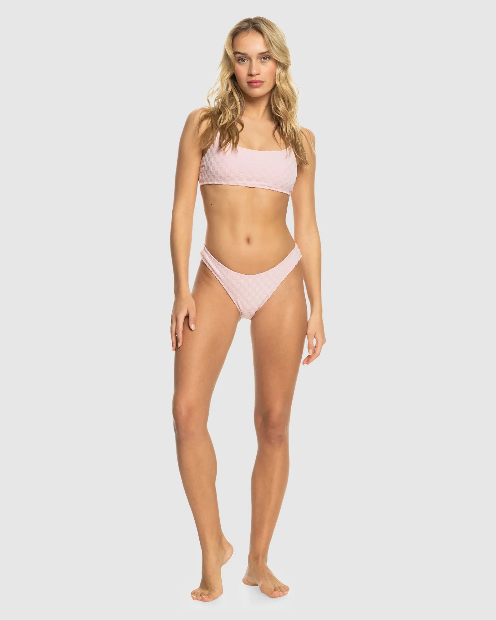 Womens Happy Terry High Leg Cheeky Bikini Bottom